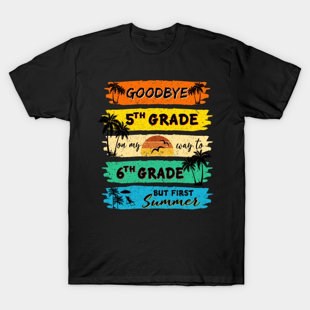 Funny Goodbye 5th Grade Summer Graduation Teacher T-Shirt by artbyGreen